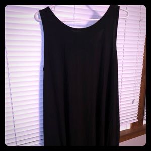 One Size Basic Black Dress/Cover Up